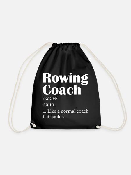Rowing coach - Turnbeutel - Schwarz