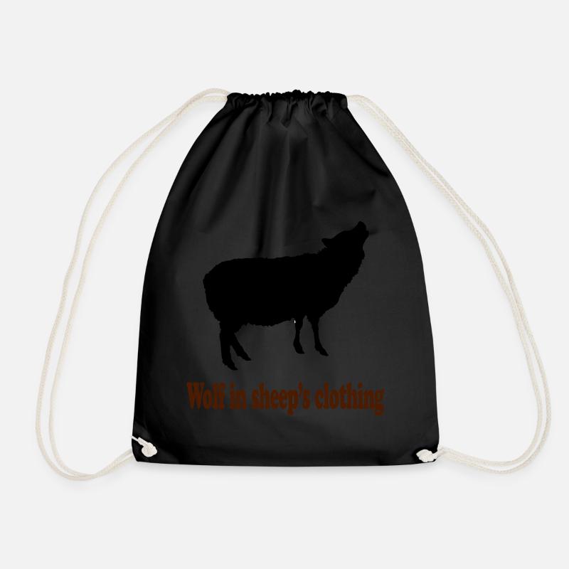 Wolf in sheep´s clothing - Turnbeutel - Schwarz