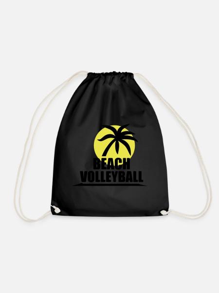 Volleyball Shirt - Beachvolleyball Shirt - Team - Turnbeutel - Schwarz