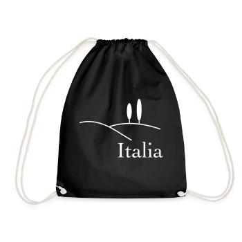 italia - Turnbeutel - Schwarz - Vorne