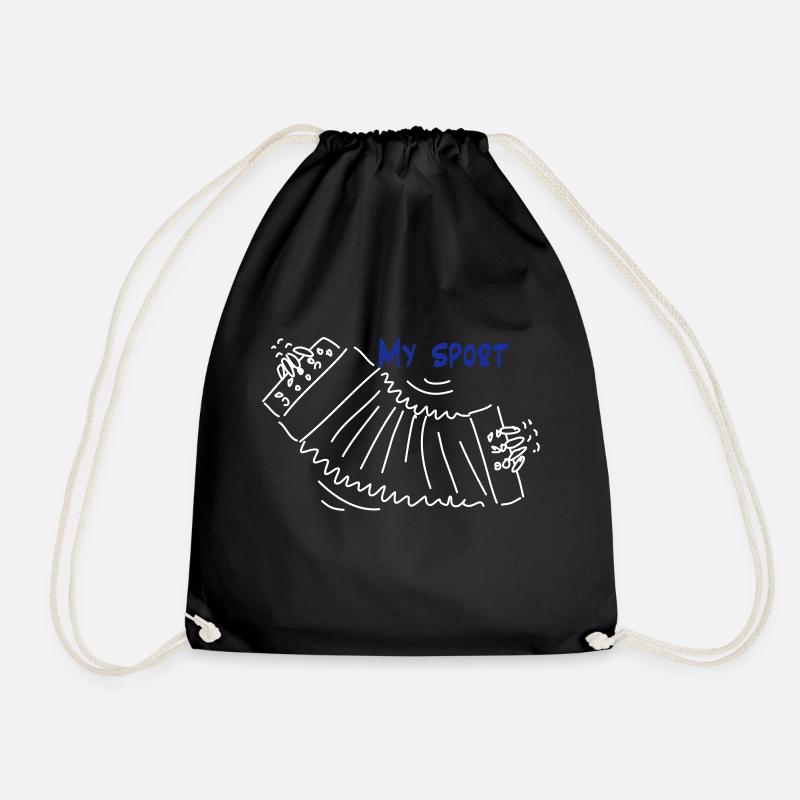 Buttonboxi - Drawstring Bag - black