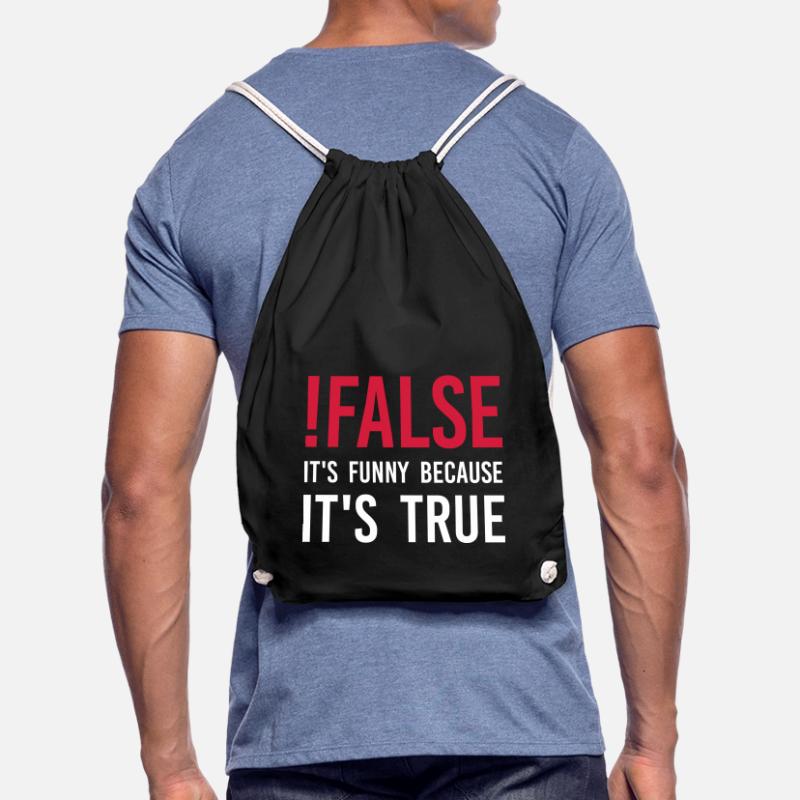 ! false - C'est drôle parce que c'est vrai Sac de sport léger