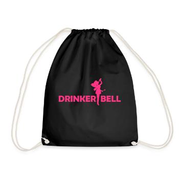 Drinkerbell - Turnbeutel - Schwarz - Vorne