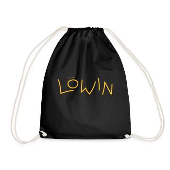 Lionne (lettrage) - Sac de sport léger - noir - Devant