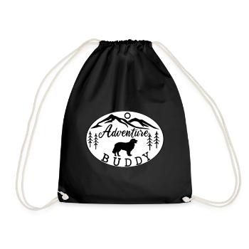 Hovawart Adventure Buddy Dog SayingDog Lover - Drawstring Bag - black - Front
