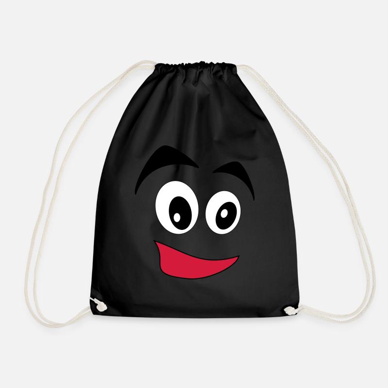 comic - Drawstring Bag - black