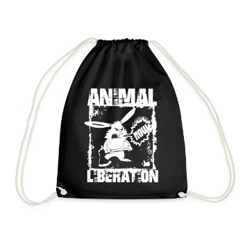 animal2 - Turnbeutel - Schwarz - Vorne
