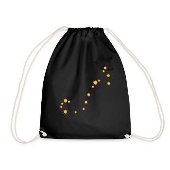 Star sign Scorpio Zodiac Night Star Starlight - Drawstring Bag - black - Front