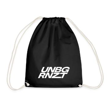 UNBGRNZT by Unlimited Apparel - Drawstring Bag - black - Front