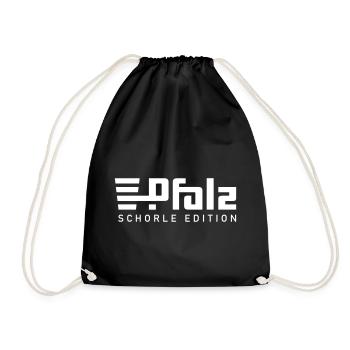 Pfalz Dubbeglas - Schorle Edition - Turnbeutel - Schwarz - Vorne