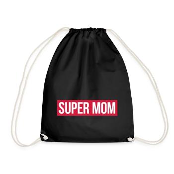 SUPER MAMAN - Sac de sport léger - noir - Devant