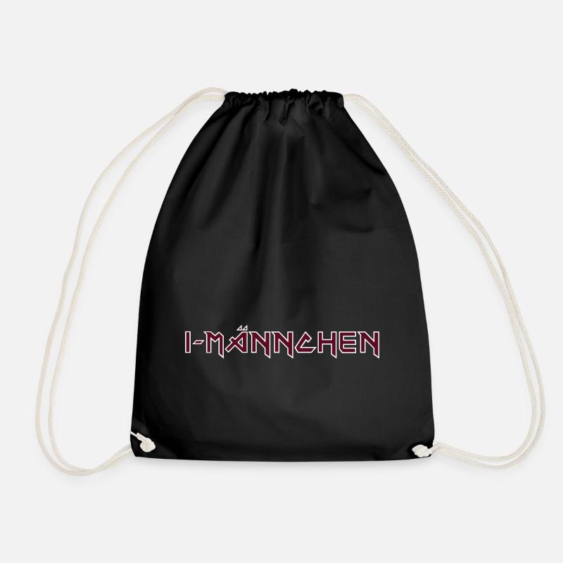 i-Männchen Heavy Metal Einschulung - Turnbeutel - Schwarz