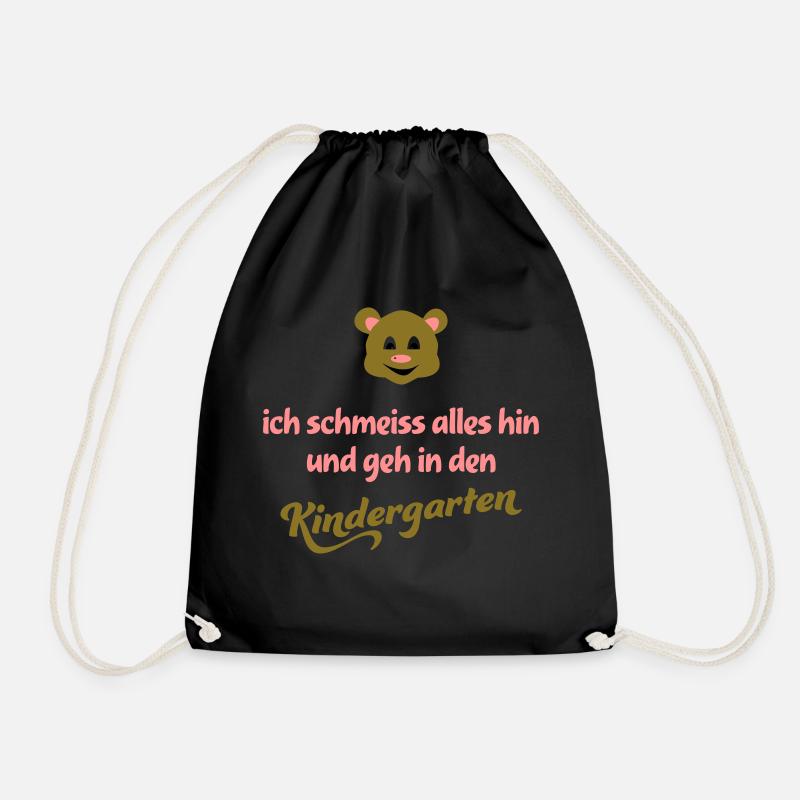 kindergarten - Turnbeutel - Schwarz