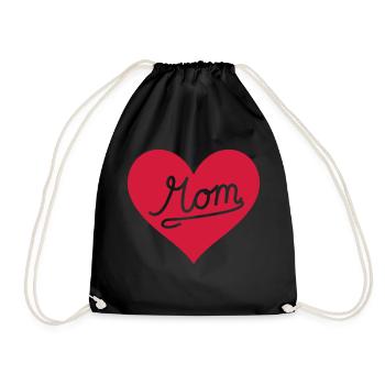 Le cœur de la mère - Sac de sport léger - noir - Devant
