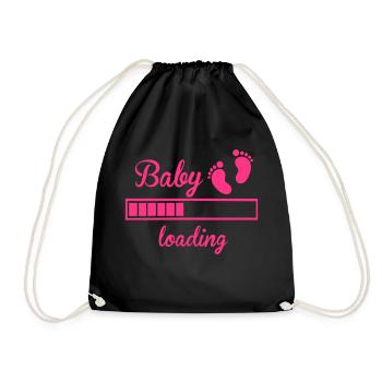 Baby - Turnbeutel - Schwarz - Vorne