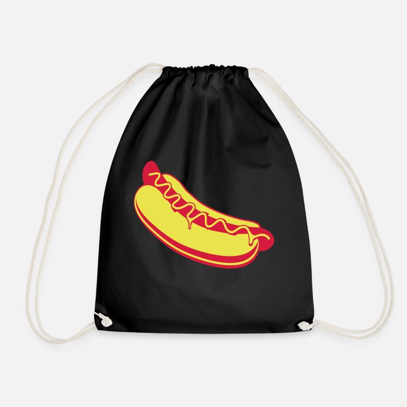 Hot dog - Turnbeutel - Schwarz