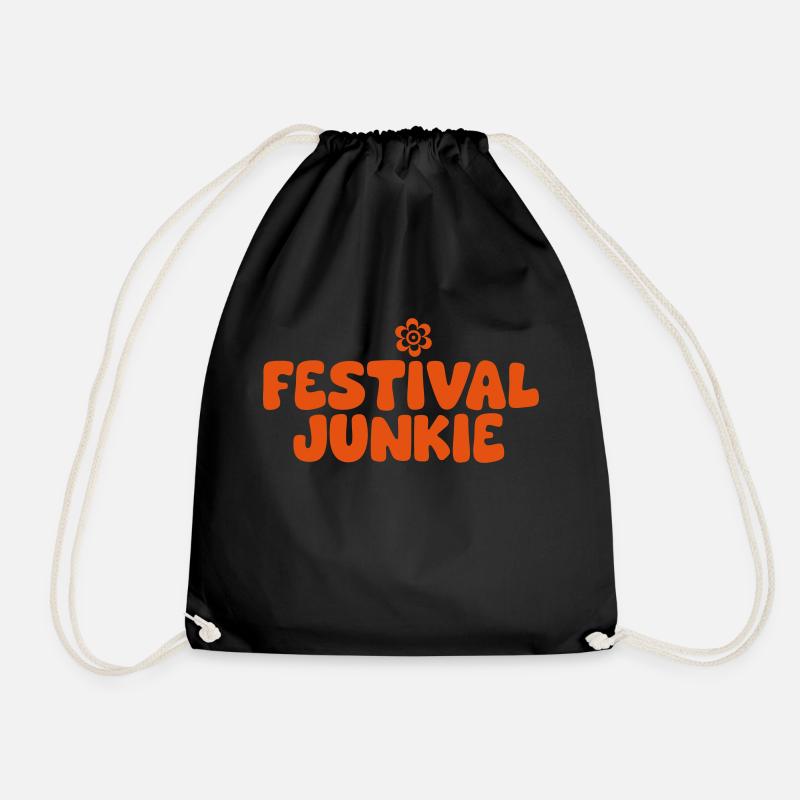 Festival Junkie - Turnbeutel - Schwarz