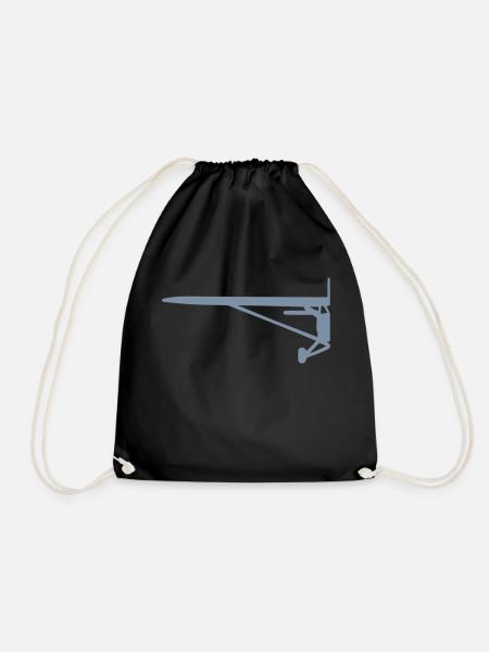 cessna_halb - Drawstring Bag - black