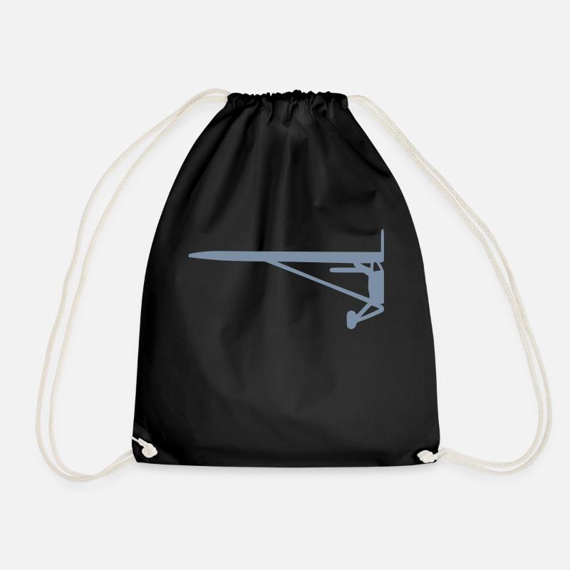 cessna_halb - Drawstring Bag - black