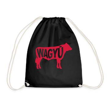 Wagyu Rind - Turnbeutel - Schwarz - Vorne