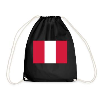 Peru - Turnbeutel - Schwarz - Vorne