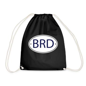 BRD - Deutschland - Turnbeutel - Schwarz - Vorne