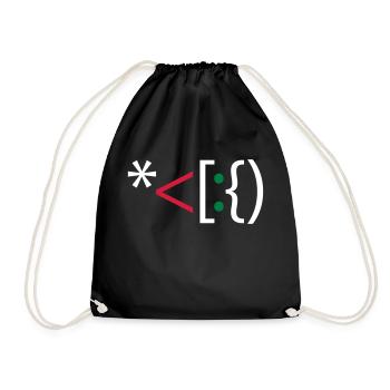 Ordinateur Santa Noël Emoticon Bart Christmas - Sac de sport léger - noir - Devant