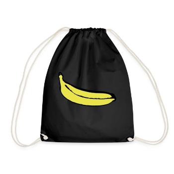 Banane - Turnbeutel - Schwarz - Vorne