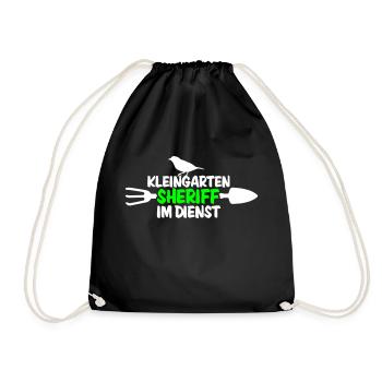 Sheriff Allotment Chef Garden - Drawstring Bag - black - Front
