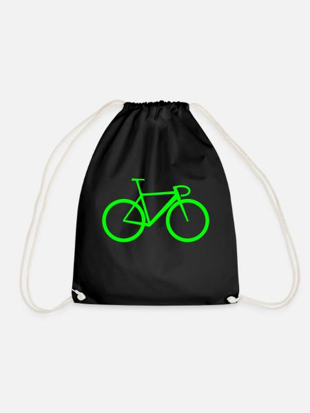 Rennrad massive - Turnbeutel - Schwarz