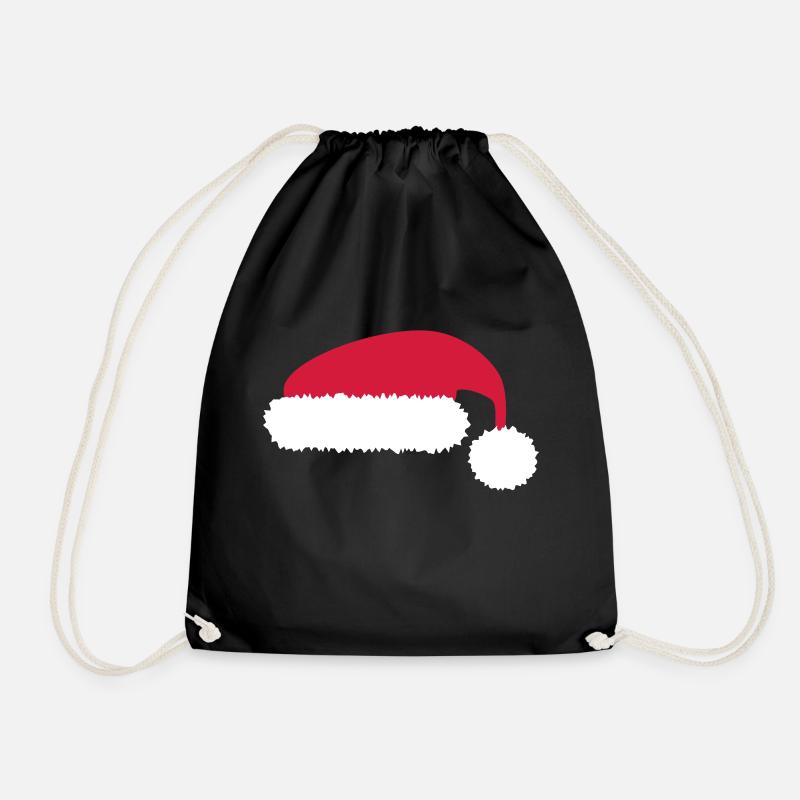 Weihnachtsmann Weihnachten Mütze - Turnbeutel - Schwarz