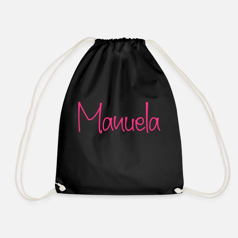 Manuela - Drawstring Bag - black