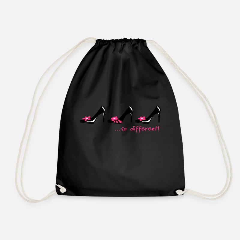 Shoes Shoes Shoes - Drawstring Bag - black