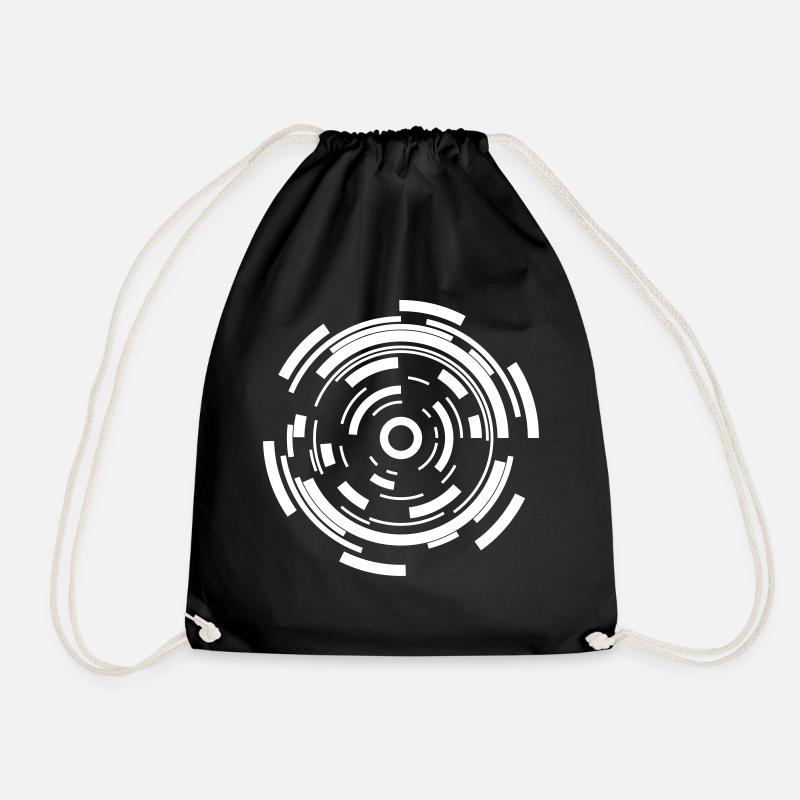 Sci Fi Kreis Formen Tech Geschenk - Turnbeutel - Schwarz