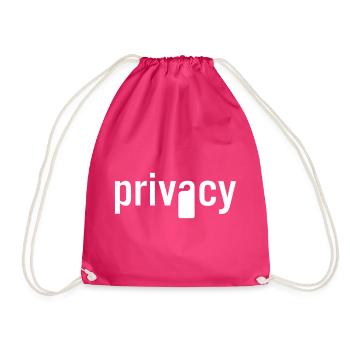 Privacy - Turnbeutel - Fuchsia - Vorne