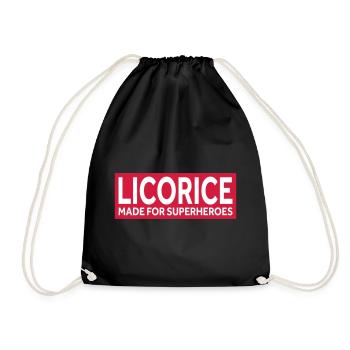 LICORICE - MADE FOR SUPERHEROES - Drawstring Bag - black - Front