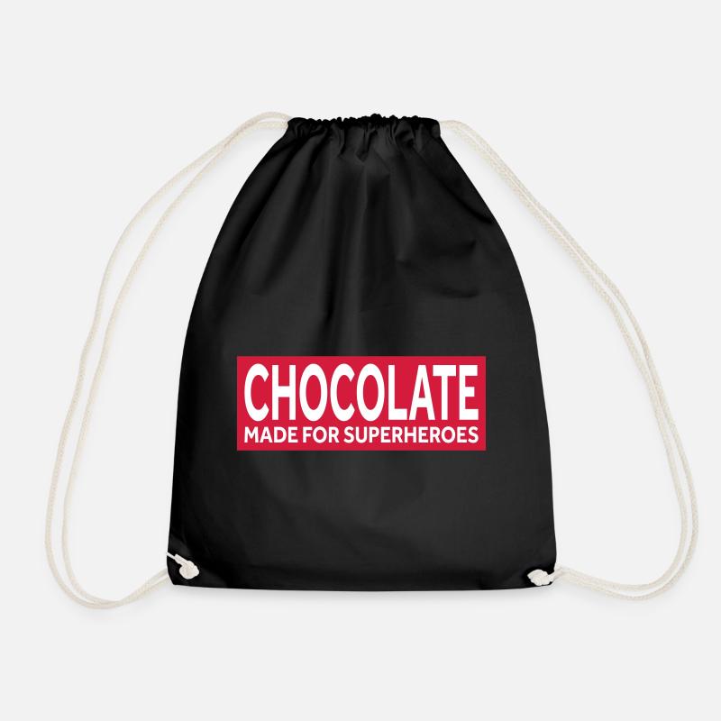 CHOCOLATE - MADE FOR SUPERHEROES - Turnbeutel - Schwarz