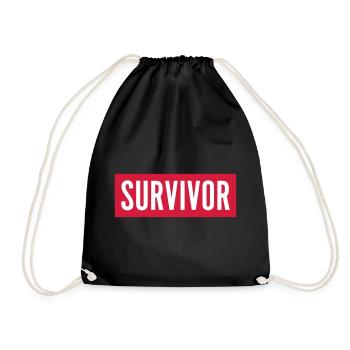 Survivor - Turnbeutel - Schwarz - Vorne