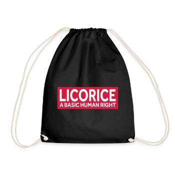 LA RÉGLISSE - UN DROIT HUMAIN FONDAMENTAL - Sac de sport léger - noir - Devant
