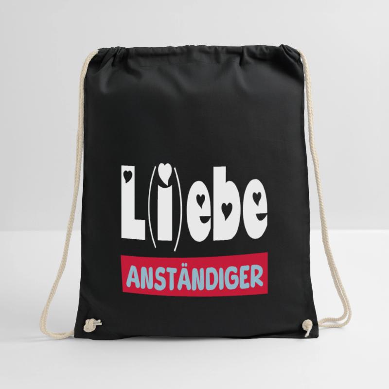 lebe anständiger II Turnbeutel