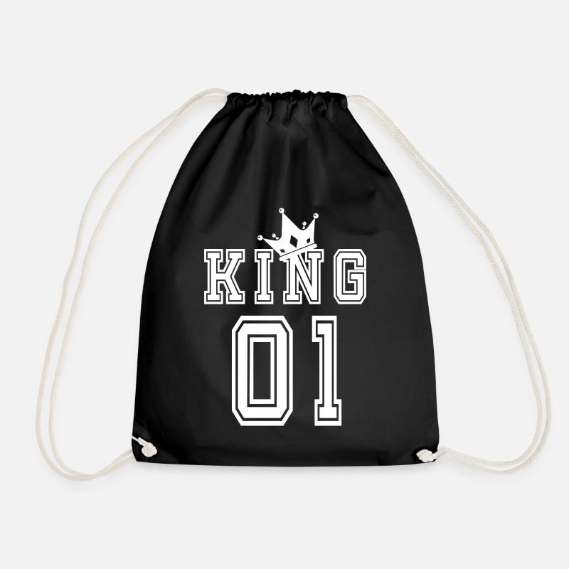 King 01 Motif Complémentaire Pour Couples - Sac de sport léger - noir