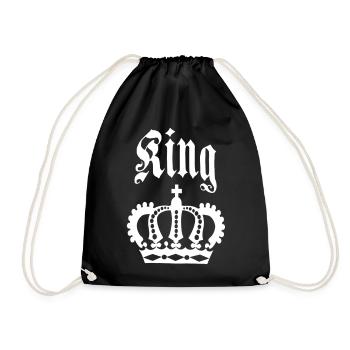 KING & QUEEN look partenaire de couronne - Sac de sport léger - noir - Devant