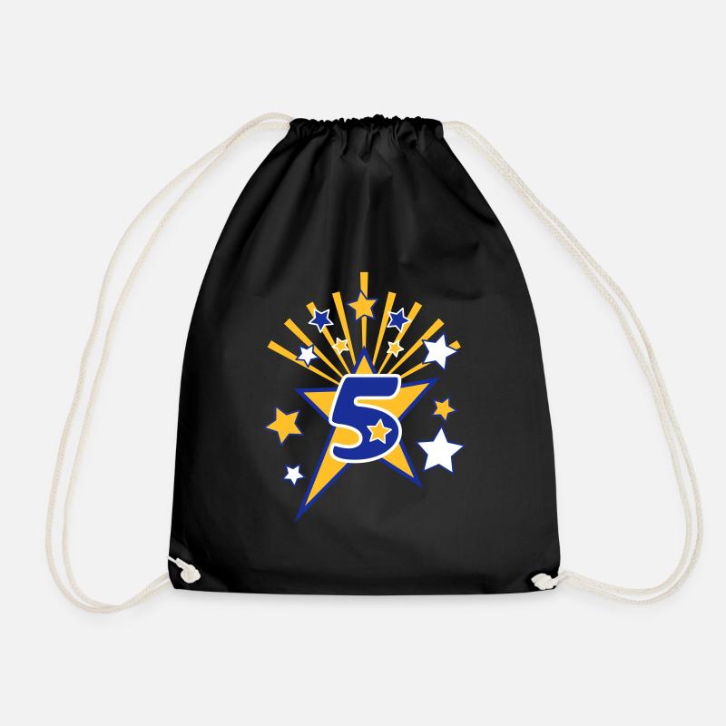 BirthdayStar5 - Turnbeutel - Schwarz