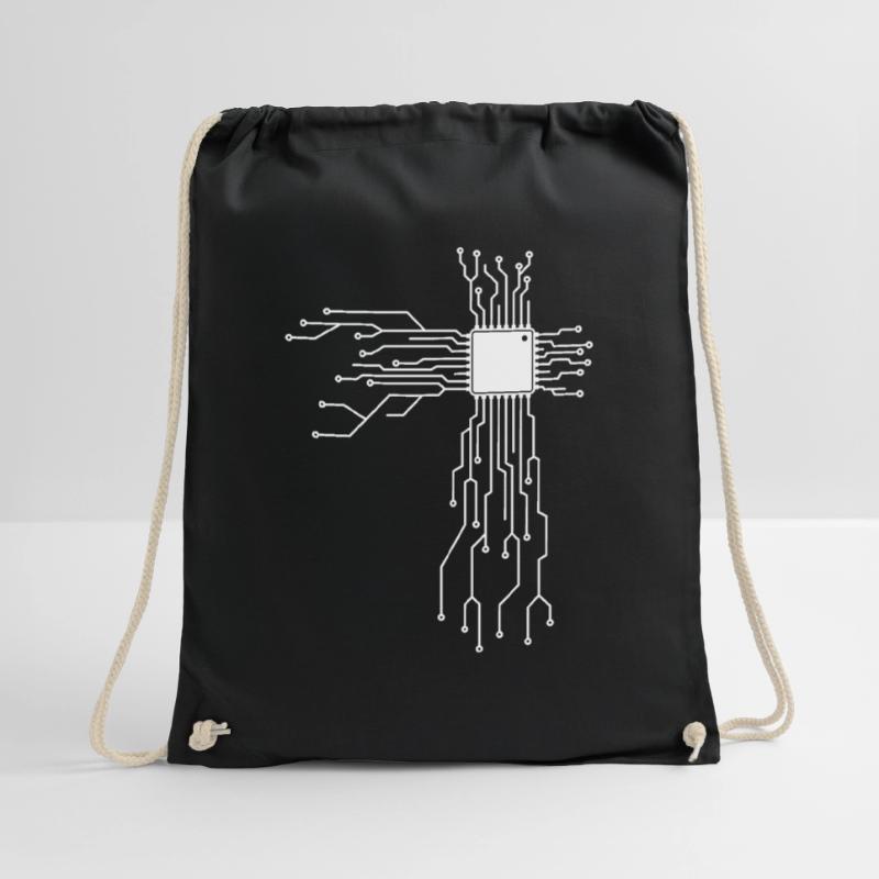 Electronics Technician - Programmer Board T-Shirt Drawstring Bag