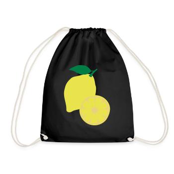 Lemon fruit - Turnbeutel - Schwarz - Vorne