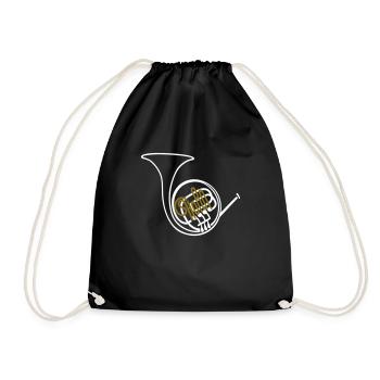 Français Corne II - Sac de sport léger - noir - Devant