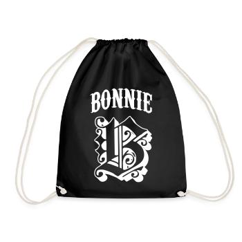 BONNIE & CLYDE partner look - Drawstring Bag - black - Front