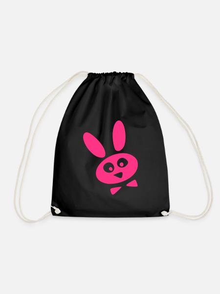 hase - Turnbeutel - Schwarz