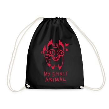 Verfluchte Katze Spirit Animal - Turnbeutel - Schwarz - Vorne