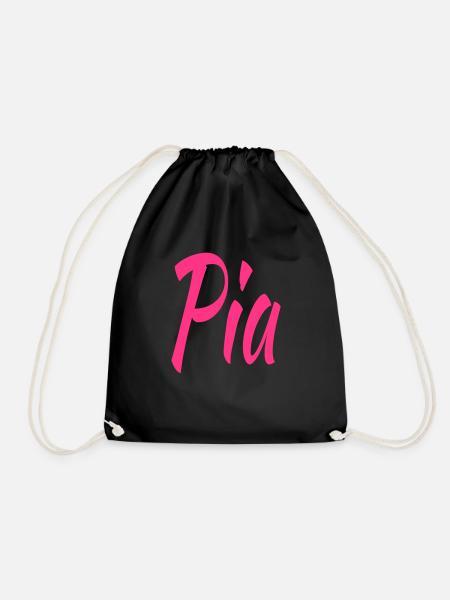 Pia - Drawstring Bag - black